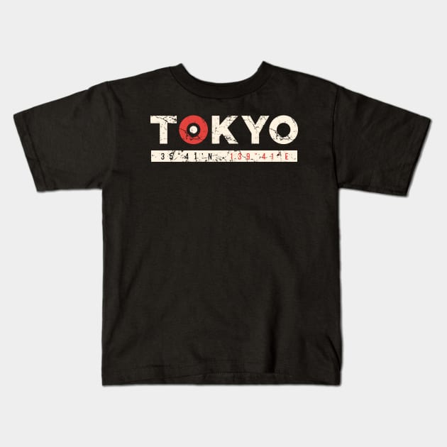 Tokyo apparel design with grunge effect. Kids T-Shirt by Frispa